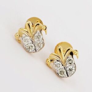 IGI Certified 0.28ct Natural Diamond Baby Stud Earrings - 14K Solid Gold